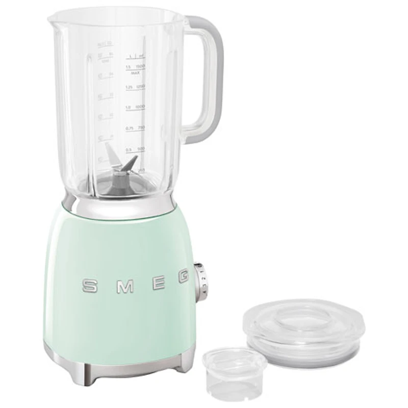 Mélangeur de comptoir de 1,4 l et 600 W de la gamme Années 50 de Smeg - Vert pastel
