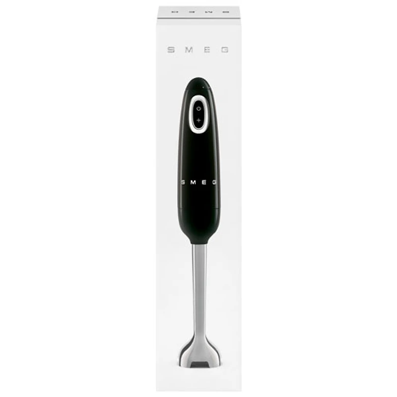 Mélangeur à immersion de 350 W de la gamme Années 50 de Smeg - Noir