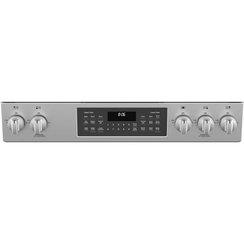 GE 30" 6.7 Cu. Ft. Double Oven 5-Burner Slide-In Gas Range (JCGSS86SPSS) - Stainless Steel