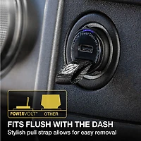 Scosche PowerVolt 30W Power Delivery 3.0 Mini Car Charger - Black