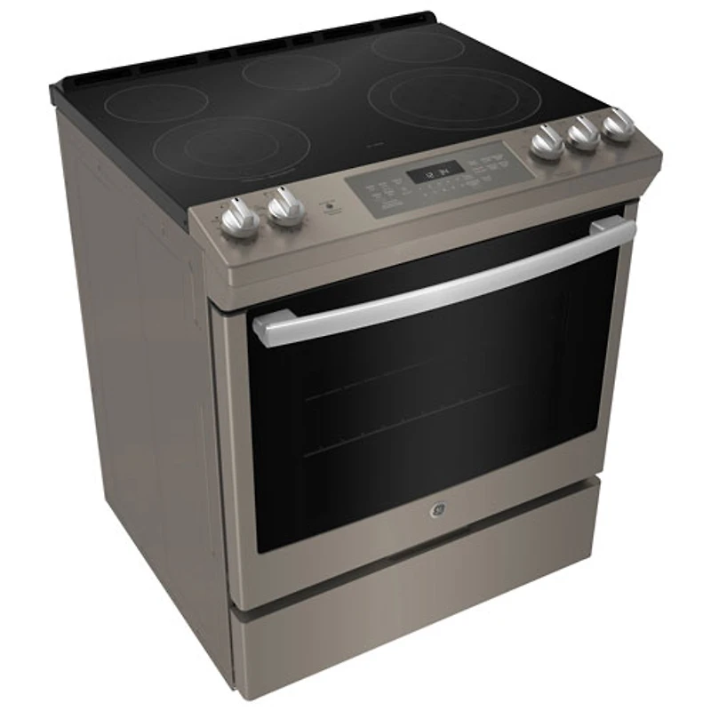 Cuisinière électrique encastrable 5 éléments convection 5,3 pi³ 30 po GE (JCS840EMES) - Ardoise