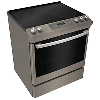 Cuisinière électrique encastrable 5 éléments convection 5,3 pi³ 30 po GE (JCS840EMES) - Ardoise