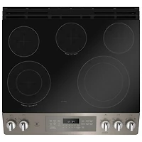 Cuisinière électrique encastrable 5 éléments convection 5,3 pi³ 30 po GE (JCS840EMES) - Ardoise