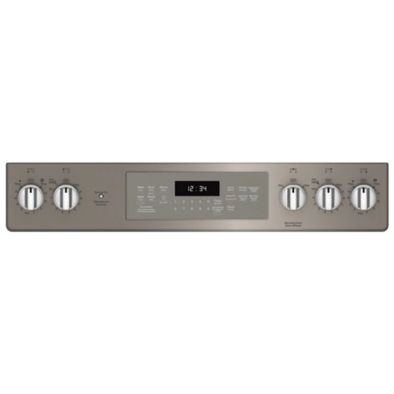Cuisinière électrique encastrable 5 éléments convection 5,3 pi³ 30 po GE (JCS840EMES) - Ardoise