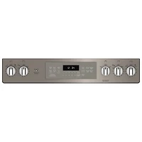 Cuisinière électrique encastrable 5 éléments convection 5,3 pi³ 30 po GE (JCS840EMES) - Ardoise