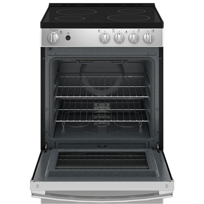 GE 24" 2.9 Cu. Ft. Freestanding Electric Range (JCAS640RMSS) - Stainless Steel