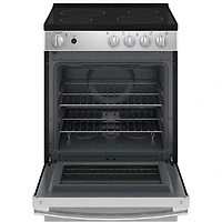 GE 24" 2.9 Cu. Ft. Freestanding Electric Range (JCAS640RMSS) - Stainless Steel