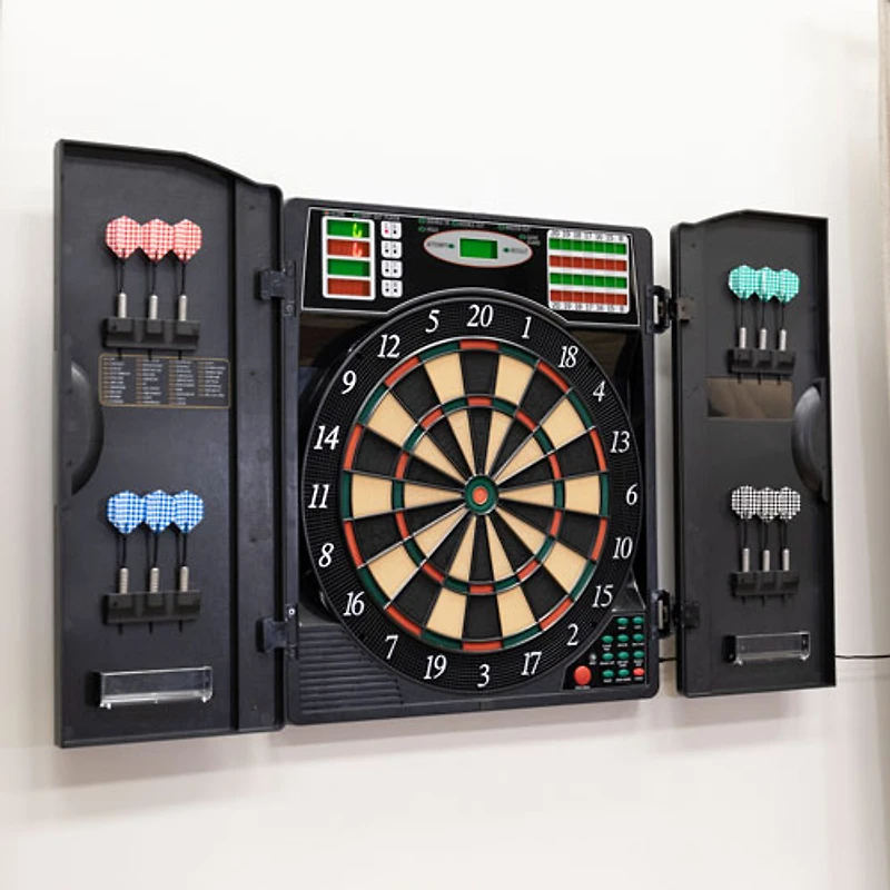 Jeu de fléchettes électronique avec armoire Titanium 5400 d'Arachnid