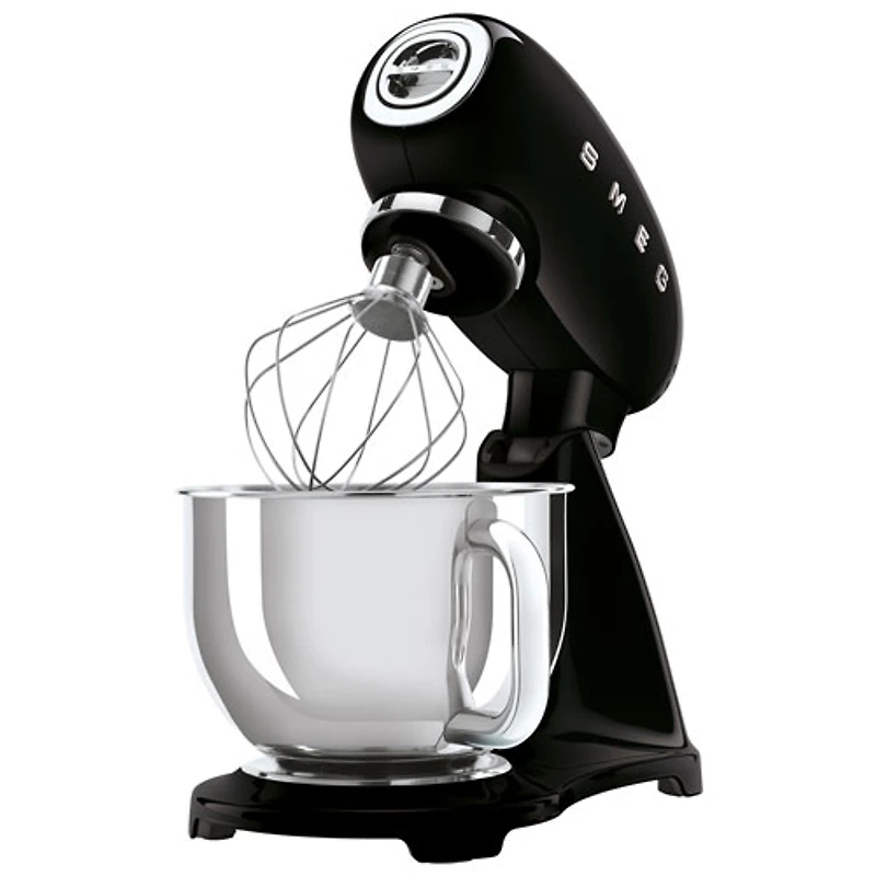 Batteur sur socle à tête inclinable de Smeg - 5,1 pintes - 600 W - Noir