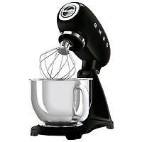 Batteur sur socle à tête inclinable de Smeg - 5,1 pintes - 600 W - Noir