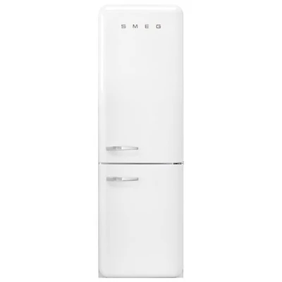 Réfrigérateur à congélateur inférieur de 12,9 pi³ et 24 po avec éclairage DEL de la gamme Années 50 de Smeg (FAB32ULWH3) - Blanc