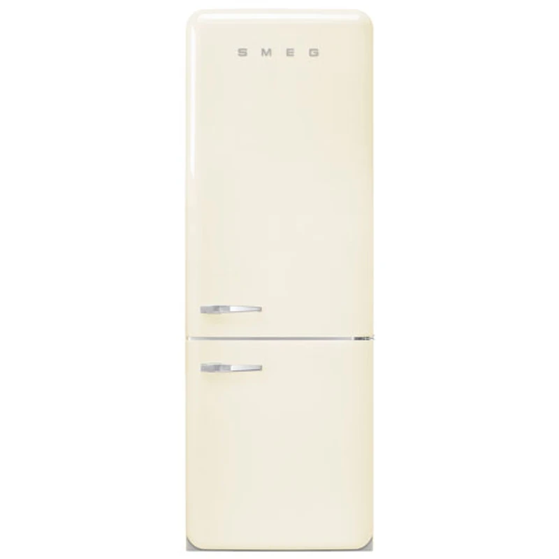 Réfrigérateur à congélateur inférieur 18 pi³ 28 po à distributeur de glaçons Années 50 de Smeg (FAB38URCR) - Crème