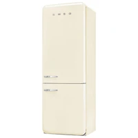 Réfrigérateur à congélateur inférieur 18 pi³ 28 po à distributeur de glaçons Années 50 de Smeg (FAB38URCR) - Crème