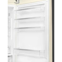Réfrigérateur à congélateur inférieur 18 pi³ 28 po à distributeur de glaçons Années 50 de Smeg (FAB38URCR) - Crème