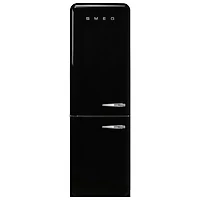 Réfrigérateur à congélateur inférieur de 12,9 pi³ et 24 po avec éclairage DEL de la gamme Années 50 de Smeg (FAB32ULBL3) - Noir