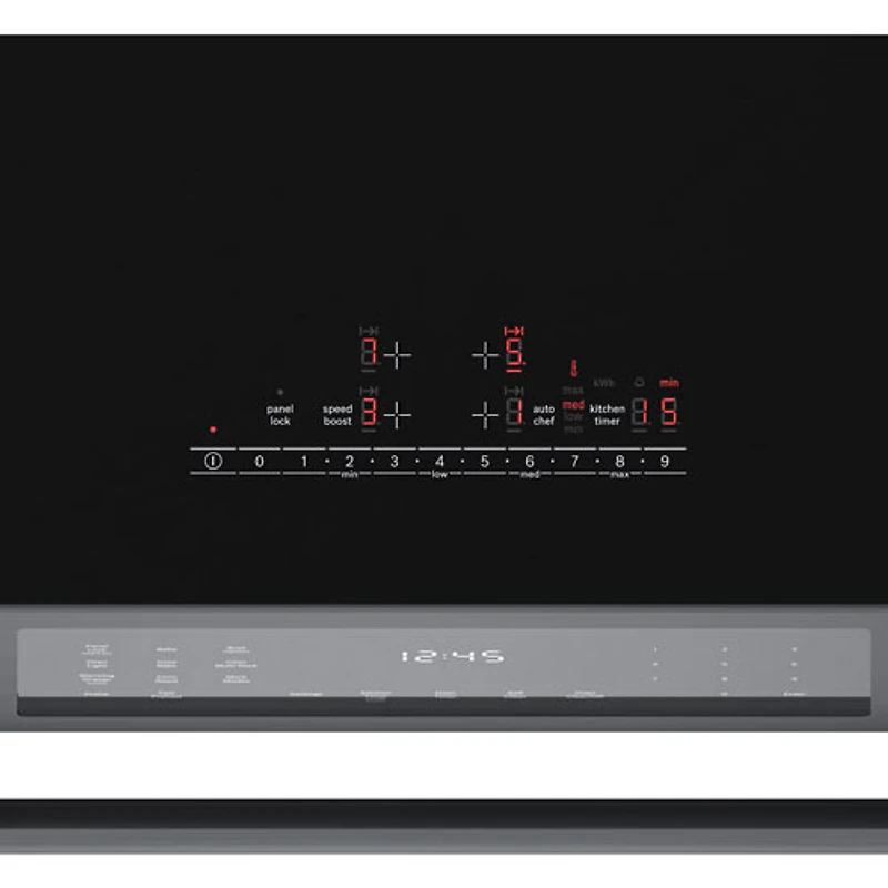 Bosch 30" 4.6 Cu. Ft. True Convection Slide-In Induction Range (HII8047C) - Black Stainless