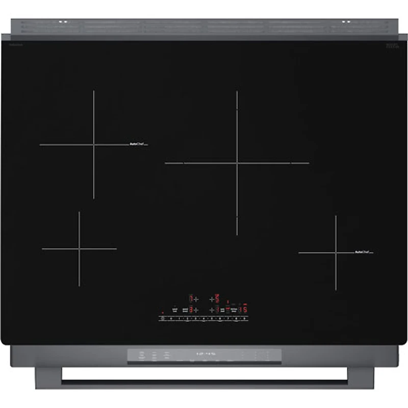 Bosch 30" 4.6 Cu. Ft. True Convection Slide-In Induction Range (HII8047C) - Black Stainless