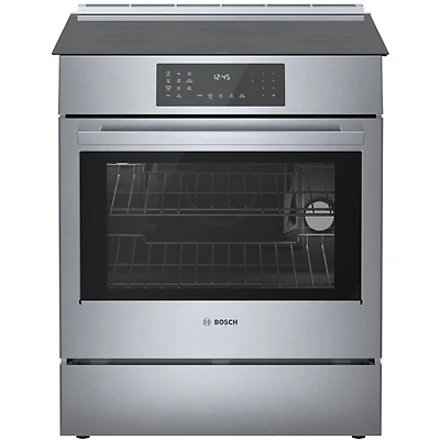 Cuisinière à induction encastrable et convection véritable 4,6 pi³ 30 po de Bosch (HII8057C) - Inox