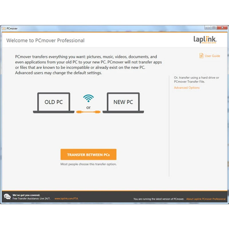Laplink PCmover Professional 11 (PC) - 5 Uses - Digital Download
