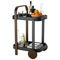 Umbra Bellwood Modern Serving Cart - Black/Natural
