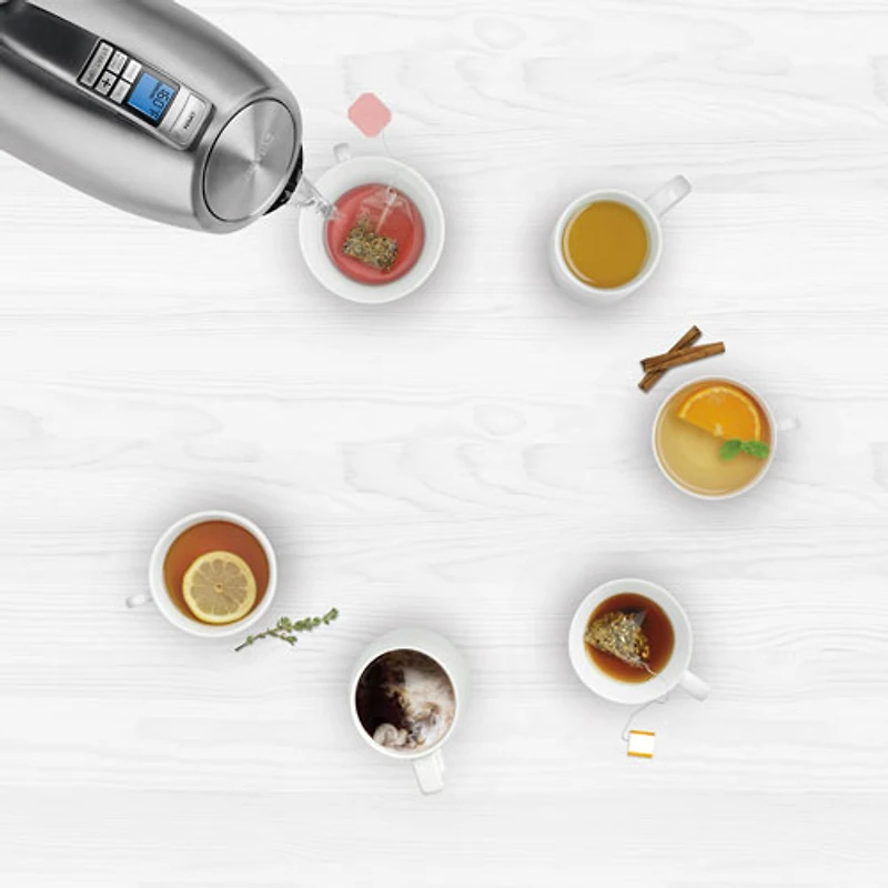 Bouilloire électrique numérique PerfecTemp de Cuisinart - 1,7 l - Acier inoxydable