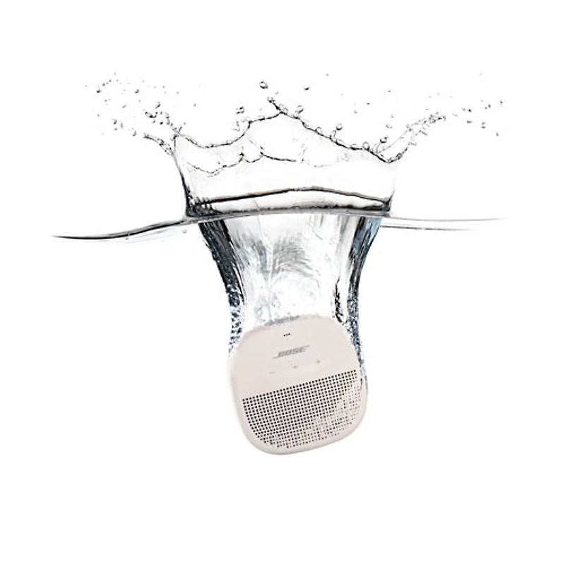 Haut-parleur sans fil Bluetooth étanche et robuste SoundLink Micro de Bose - Blanc