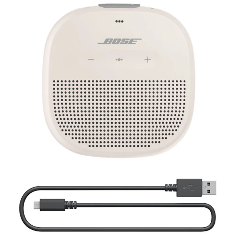 Haut-parleur sans fil Bluetooth étanche et robuste SoundLink Micro de Bose - Blanc
