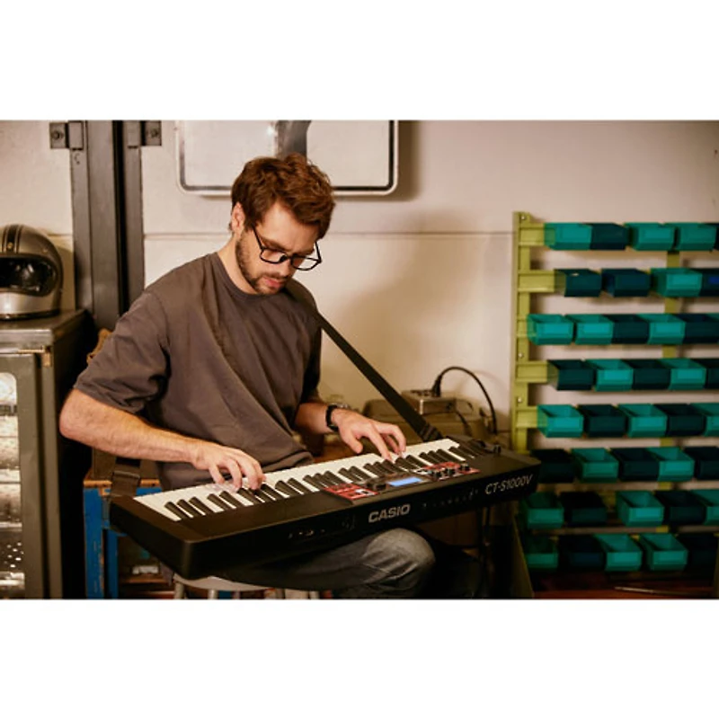 Clavier électrique à 61 touches CT-S1000 Arranger de Casio avec synthèse vocale - Noir
