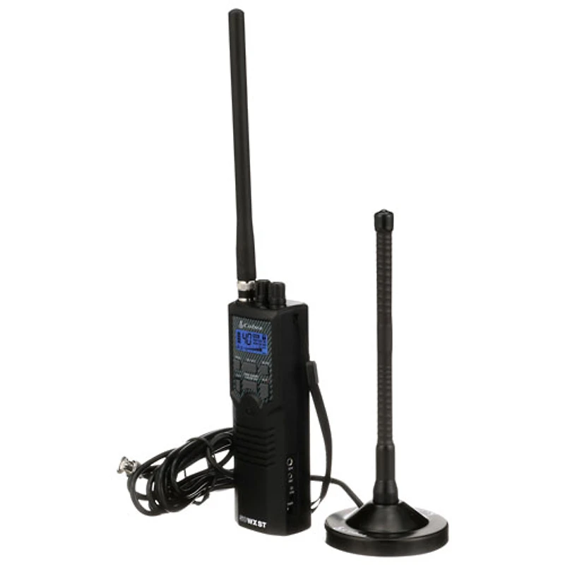Cobra HHRT50 Hand-Held CB Radio with Antenna - Black