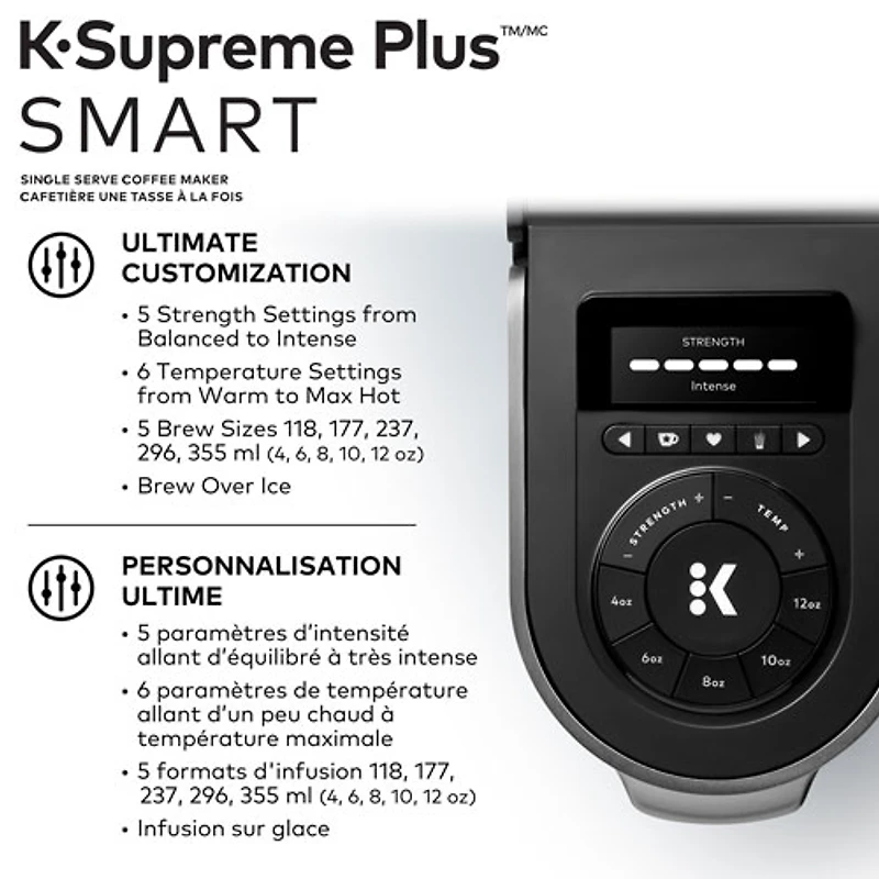 Cafetière pour une tasse K-Supreme Plus de Keurig - Métal
