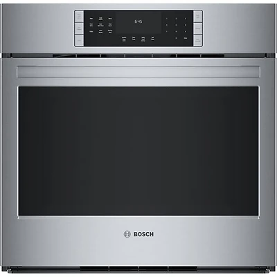 Four mural électrique à convection véritable 4,6 pi³ 30 po de Bosch (HBL8454UC) - Acier inoxydable