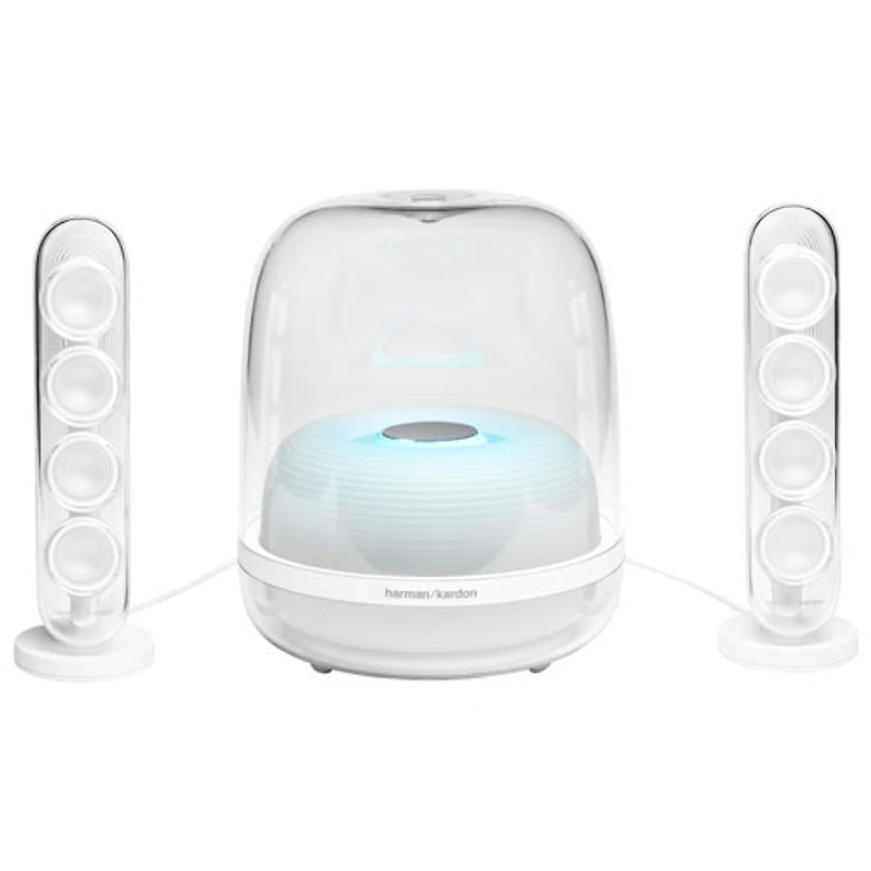 Système de haut-parleur sans fil Bluetooth SoundSticks 4 de Harman Kardon - Blanc