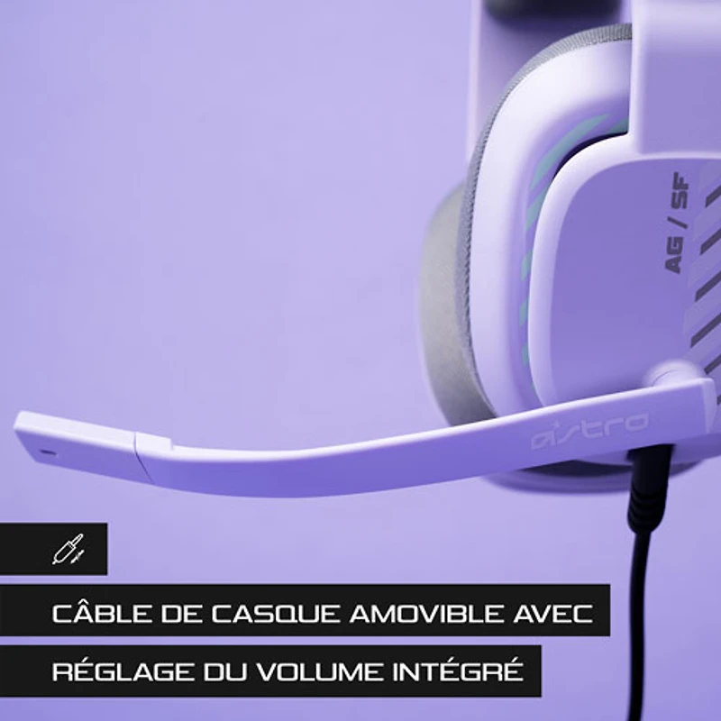 Casque de jeu Gaming A10 (2e génération) d'ASTRO pour PC - Lilas