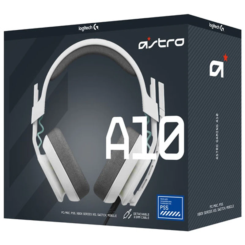 Casque de jeu Gaming A10 (2e génération) d'ASTRO pour PS5/PS4 - Blanc