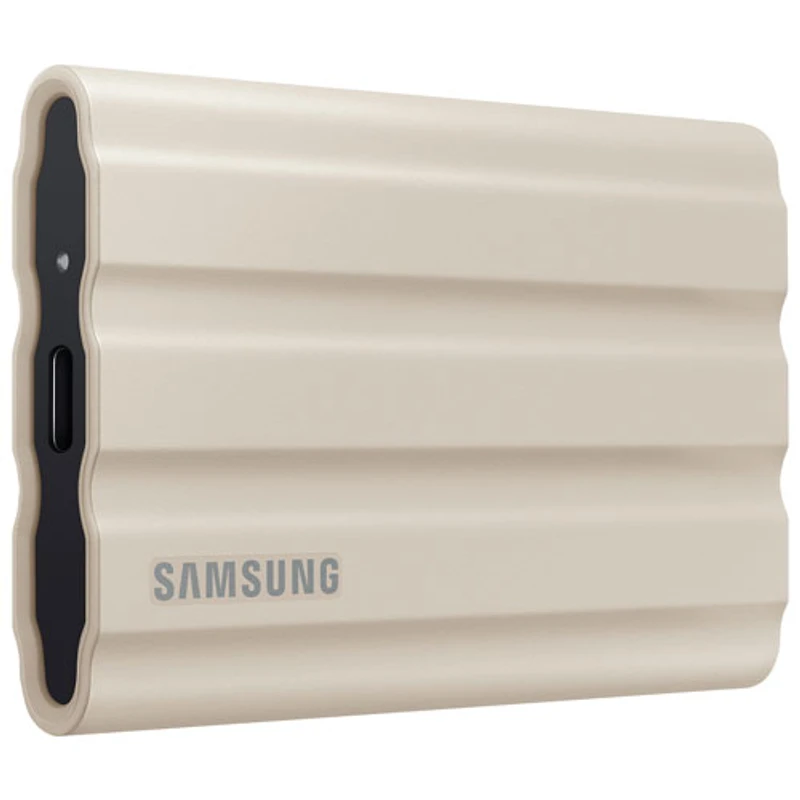 Disque SSD externe USB 3.2 de 1 To T7 Shield de Samsung (MU-PE1T0K/AM) - Beige