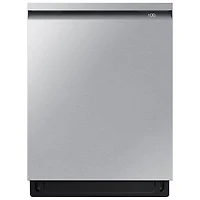 Lave-vaisselle à commandes sur le dessus, StormWash, 3e panier et porte à ouverture automatique de 24 po 42 dB de Samsung (DW80B7070US/AC) - Acier inoxydable