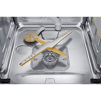 Lave-vaisselle à commandes sur le dessus, StormWash, 3e panier et porte à ouverture automatique de 24 po 42 dB de Samsung (DW80B7070US/AC) - Acier inoxydable