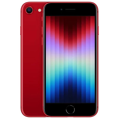 iPhone SE de 64 Go d'Apple (3e gén) offert par Virgin Plus - (PRODUCT)RED - Financement mensuel