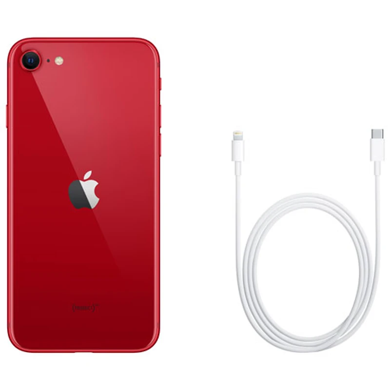 iPhone SE de 64 Go d'Apple (3e gén) offert par Virgin Plus - (PRODUCT)RED - Financement mensuel