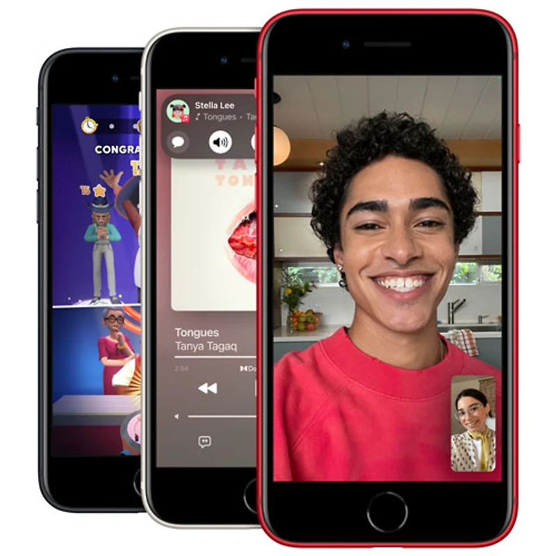 iPhone SE de 64 Go d'Apple (3e gén.) offert par Fido - Comète - Financement mensuel