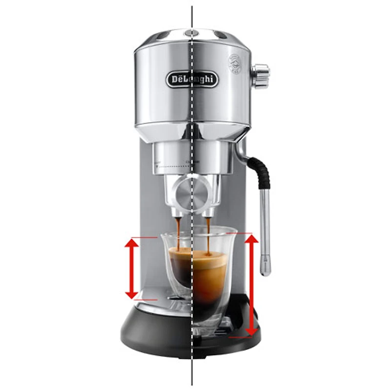 Machine à espresso manuelle Dedica Arte de De'Longhi - Argenté