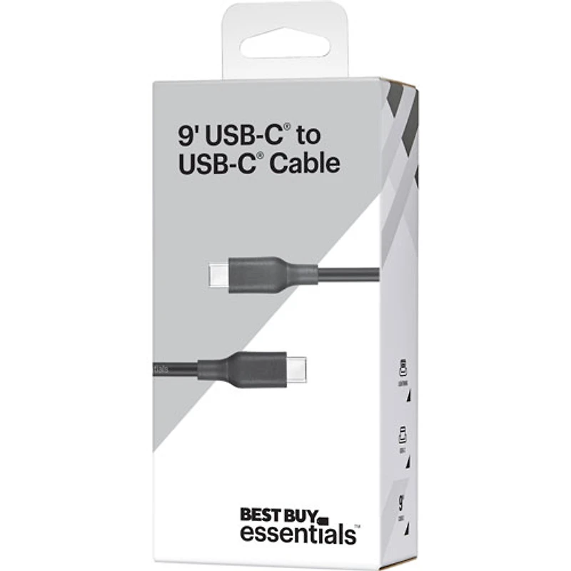 Câble USB-C à USB-C de 2,7 m (8,9 pi) Best Buy Essentials (BE-MCC922K-C)