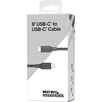 Câble USB-C à USB-C de 2,7 m (8,9 pi) Best Buy Essentials (BE-MCC922K-C)