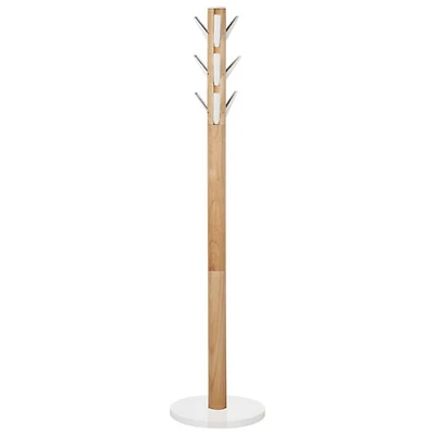 Umbra Flapper Wood Coat Rack - White/Natural