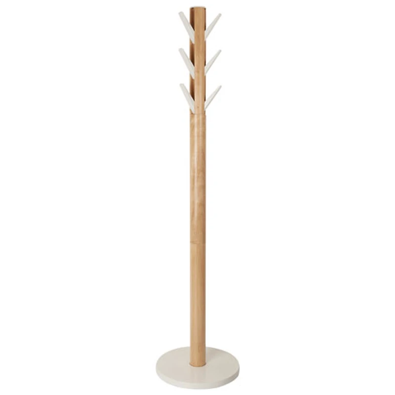 Umbra Flapper Wood Coat Rack - White/Natural