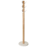 Umbra Flapper Wood Coat Rack - White/Natural
