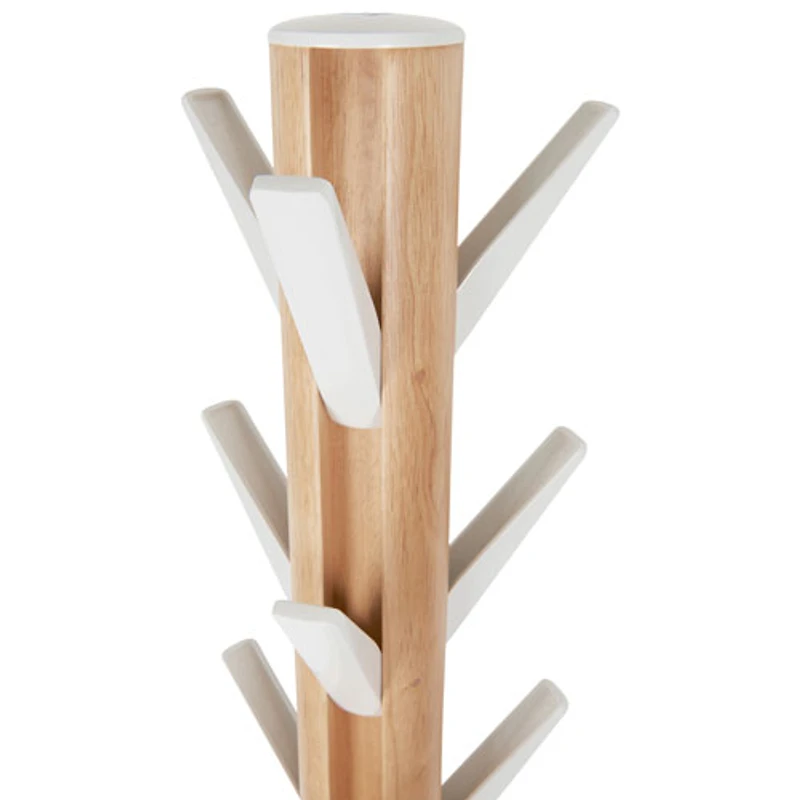 Umbra Flapper Wood Coat Rack - White/Natural