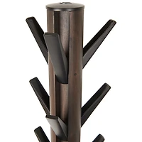 Portemanteau en bois Flapper d'Umbra - Noir/Noyer