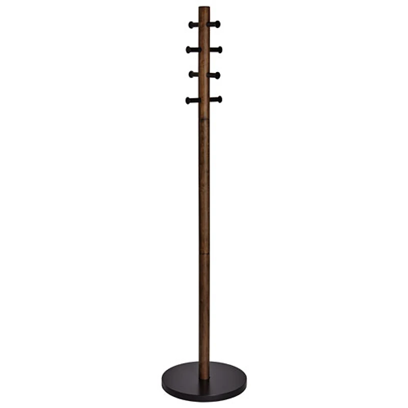 Portemanteau en bois Pillar d'Umbra - Noir/Noyer