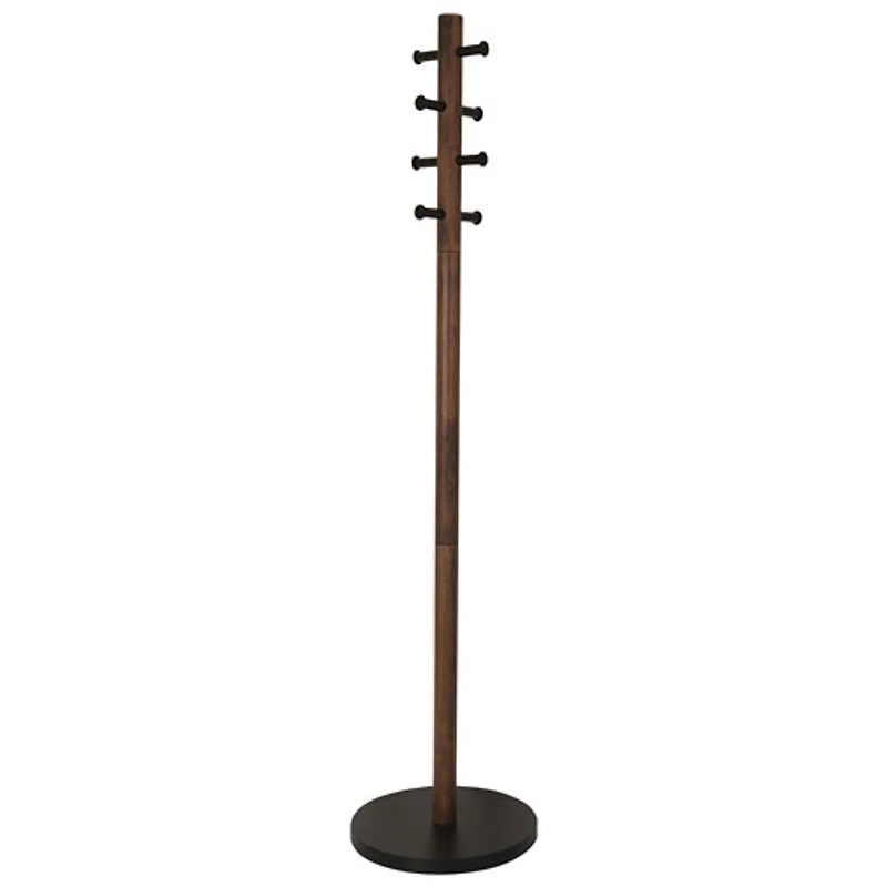 Portemanteau en bois Pillar d'Umbra - Noir/Noyer